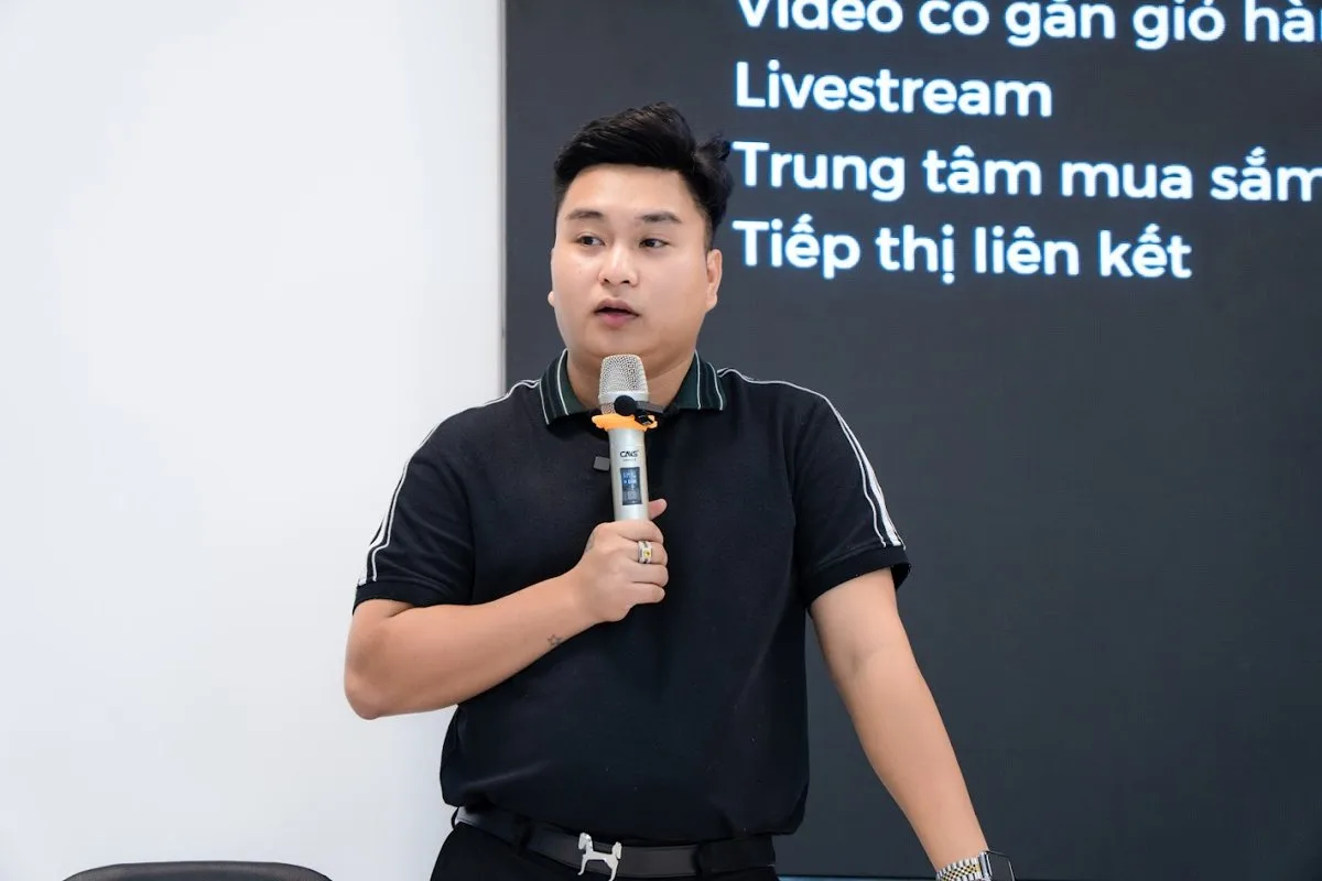 Bùi Mạnh Tiến chia sẻ kinh nghiệm TikTok Shop Affiliate với cộng đồng KOC