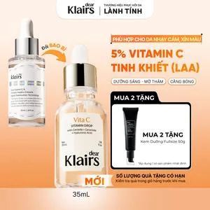 Ảnh đại diện (M)Tinh chất Dear, Klairs freshly juiced vitamin drop 35mL - hỗ trợ dưỡng sáng và đều màu da