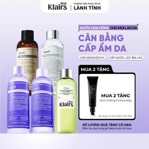 Ảnh đại diện (M)Nước hoa hồng hỗ trợ cấp ẩm Dear, Klairs supple preparation unscented toner 180mL - dòng không mùi