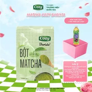 Ảnh đại diện Bột Matcha Barista Trà Xanh Nguyên Chất Cozy Tea Chọn Lọc Từ Búp Trà Non Hương Vị Thơm Ngon Của Matcha Dùng Trong Pha Chế, Làm Đẹp Tiện Lợi Gói 200G
