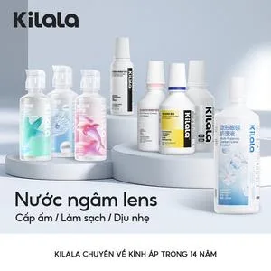 Ảnh đại diện Dung dịch chăm sóc kính áp tròng đa năng Kilala 60ml 100ml Lens Nhỏ Mắt