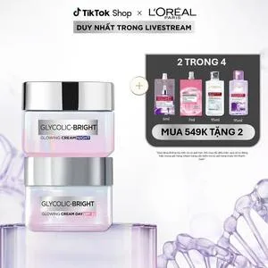 Ảnh đại diện Bộ kem ngày + đêm Glycolic Bright L'Oreal Paris 50ml Skincare Làm Đẹp Da