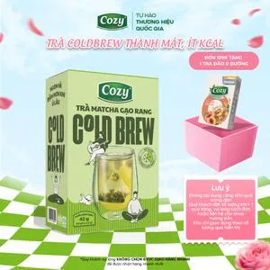 Ảnh đại diện Trà ColdBrew Matcha Gạo Rang Cozy, Công Nghệ Ủ Lạnh 20 Phút, Vị Trà Đậm, Ngọt Bùi, Không Đắng Chát