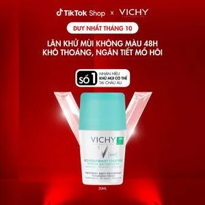 Ảnh đại diện Lăn khử mùi khô thoáng, ngăn tiết mồ hôi vùng da dưới cánh tay lên đến 48H Vichy Traitement Anti - Perspirant 50ml