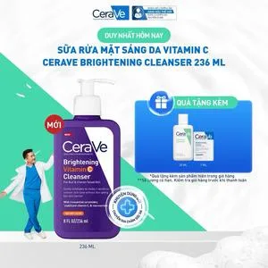 Ảnh đại diện |ĐỘC QUYỀN ONLINE| Sữa rửa mặt sáng da vitamin C CeraVe Brightening Cleanser 236ml